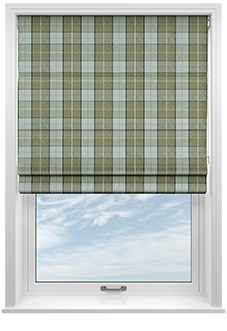 Laura Ashley Alfriston, Sage - Twist&Fit Roman Blind